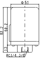 SPS-16Rの外形図